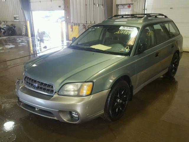 4S3BH675037608828 - 2003 SUBARU LEGACY OUT GREEN photo 2