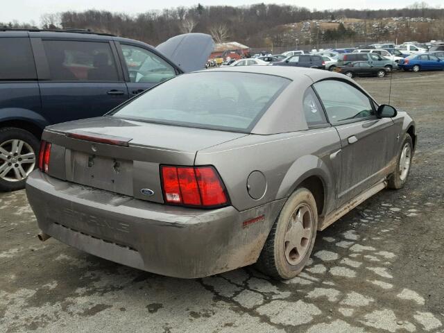 1FAFP40441F161178 - 2001 FORD MUSTANG GRAY photo 4