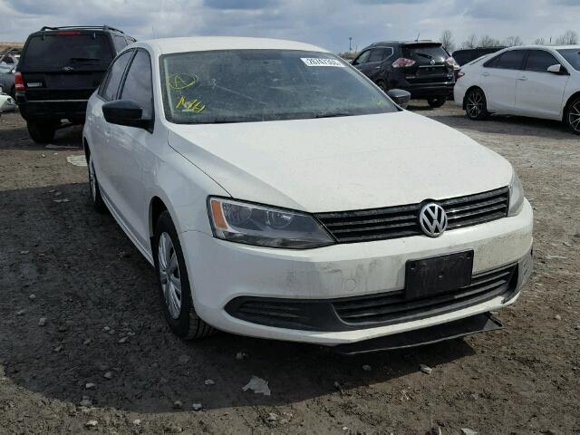 3VW2K7AJ8DM449218 - 2013 VOLKSWAGEN JETTA BASE თეთრი ფოტო 1