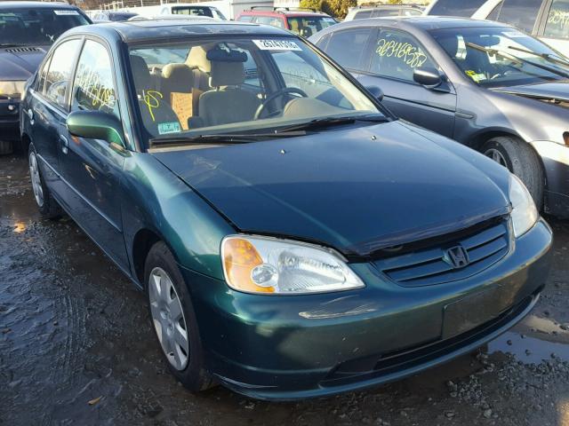 2HGES25791H500304 - 2001 HONDA CIVIC EX მწვანე ფოტო 1