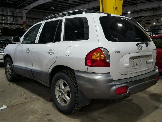 KM8SB12B33U361657 - 2003 HYUNDAI SANTA FE G WHITE photo 3