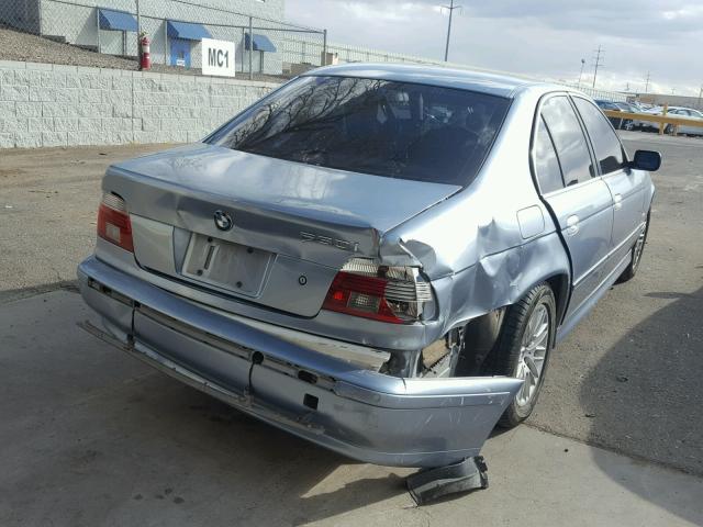 WBADT63452CK26396 - 2002 BMW 530 I AUTO BLUE photo 4