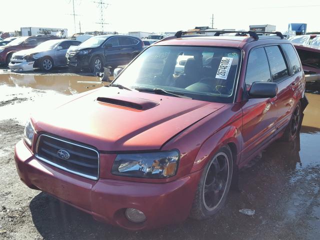 JF1SG69634G722919 - 2004 SUBARU FORESTER 2 RED photo 2