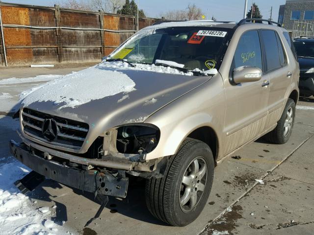 4JGAB75E13A432036 - 2003 MERCEDES-BENZ ML 500 GOLD photo 2