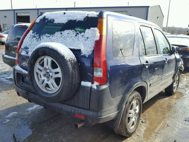 SHSRD78883U154212 - 2003 HONDA CR-V EX BLUE photo 4