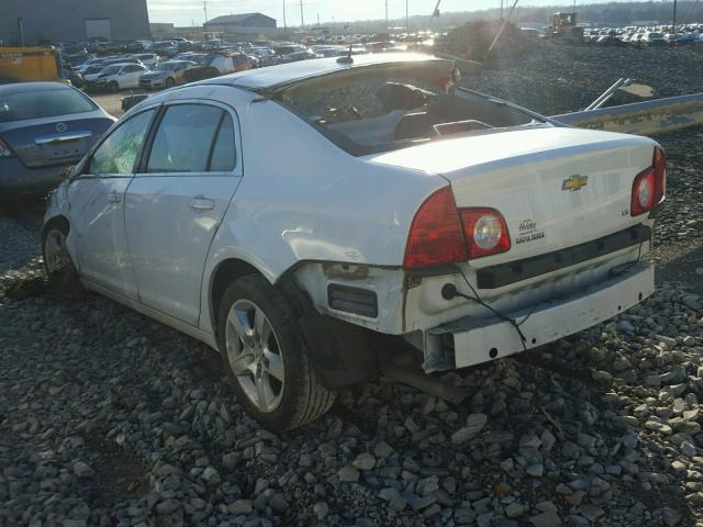 1G1ZG57B49F224186 - 2009 CHEVROLET MALIBU LS თეთრი ფოტო 3