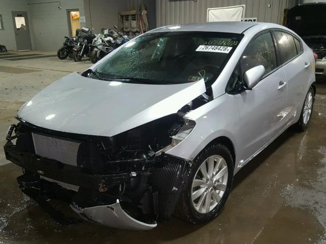 KNAFX4A69G5476919 - 2016 KIA FORTE LX SILVER photo 2