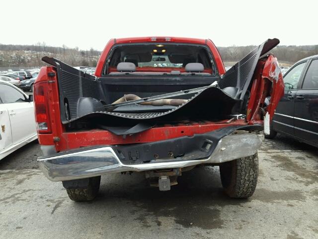 1D7HU18NX6S605031 - 2006 DODGE RAM 1500 S RED photo 9