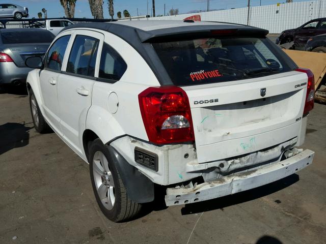 1B3CB4HA5AD579431 - 2010 DODGE CALIBER SX WHITE photo 3