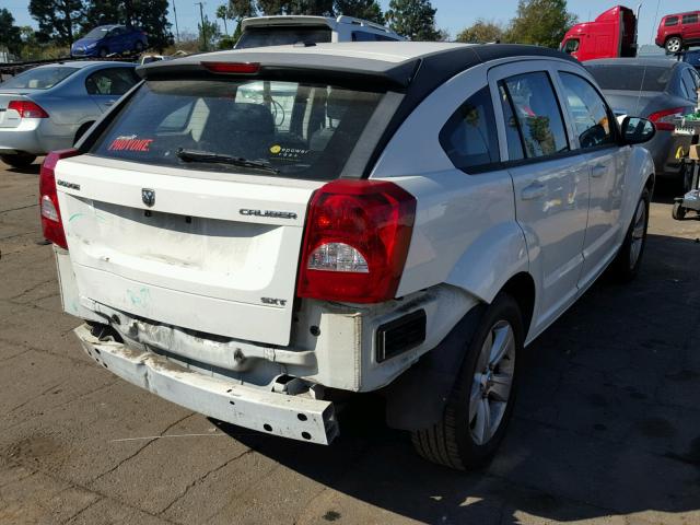 1B3CB4HA5AD579431 - 2010 DODGE CALIBER SX WHITE photo 4