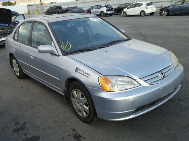 2HGES26702H504807 - 2002 HONDA CIVIC EX ვერცხლისფერი ფოტო 1