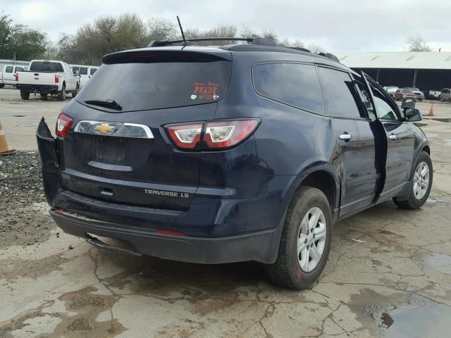 1GNKRFED0GJ333484 - 2016 CHEVROLET TRAVERSE L BLUE photo 4