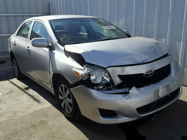 2T1BU4EE3AC528003 - 2010 TOYOTA COROLLA BA SILVER photo 1