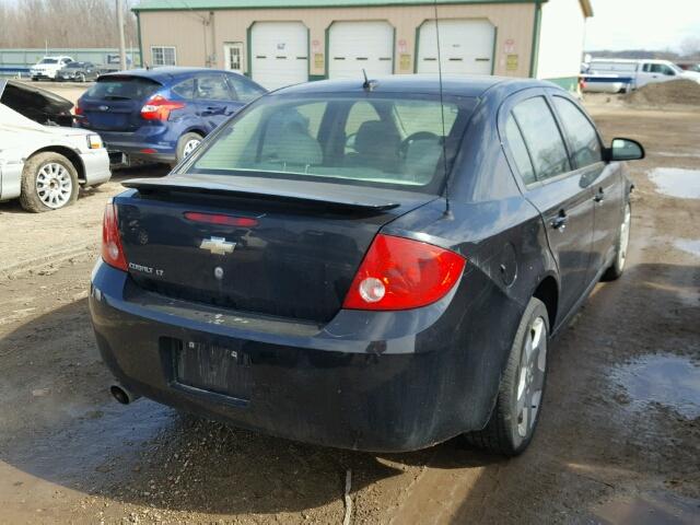 1G1AT58H697168774 - 2009 CHEVROLET COBALT LT BLACK photo 4