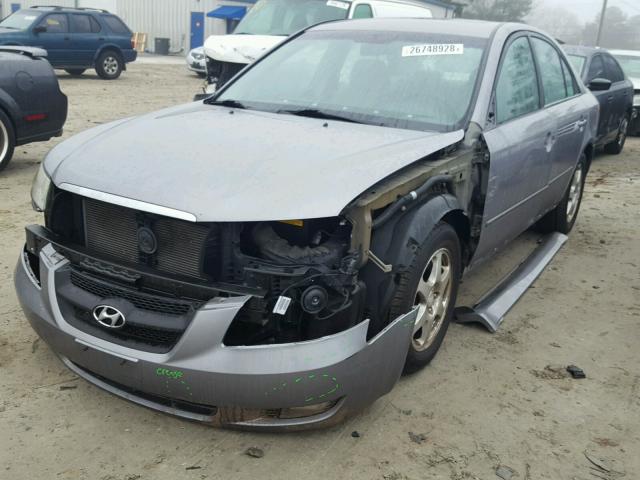 5NPEU46C06H140368 - 2006 HYUNDAI SONATA GLS GRAY photo 2