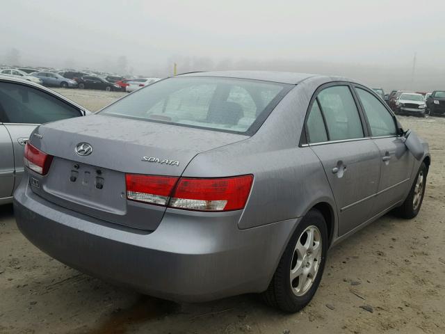 5NPEU46C06H140368 - 2006 HYUNDAI SONATA GLS GRAY photo 4