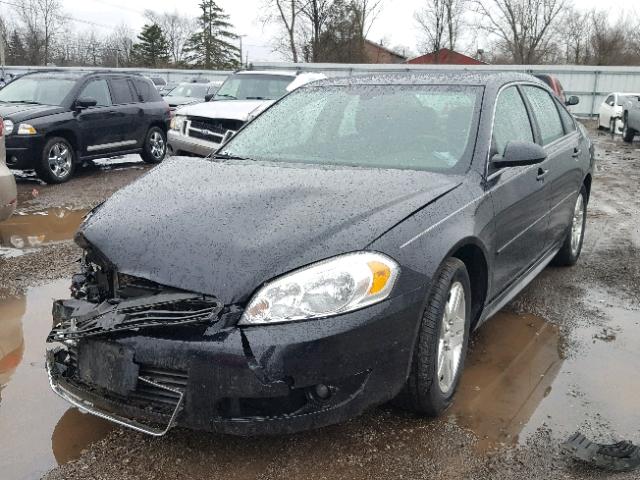 2G1WG5EK2B1309742 - 2011 CHEVROLET IMPALA LT BLACK photo 2