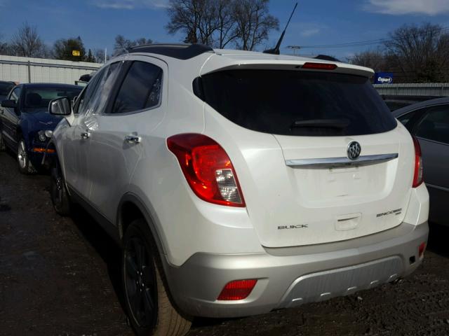 KL4CJFSBXDB208404 - 2013 BUICK ENCORE CON WHITE photo 3