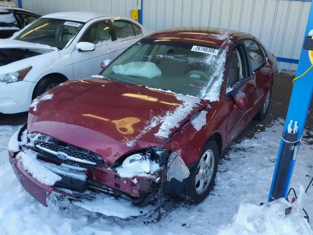 1FAFP55213A179618 - 2003 FORD TAURUS SES RED photo 2