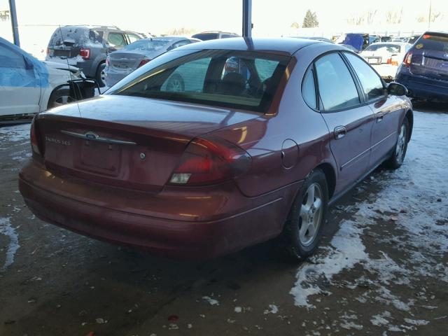 1FAFP55213A179618 - 2003 FORD TAURUS SES RED photo 4