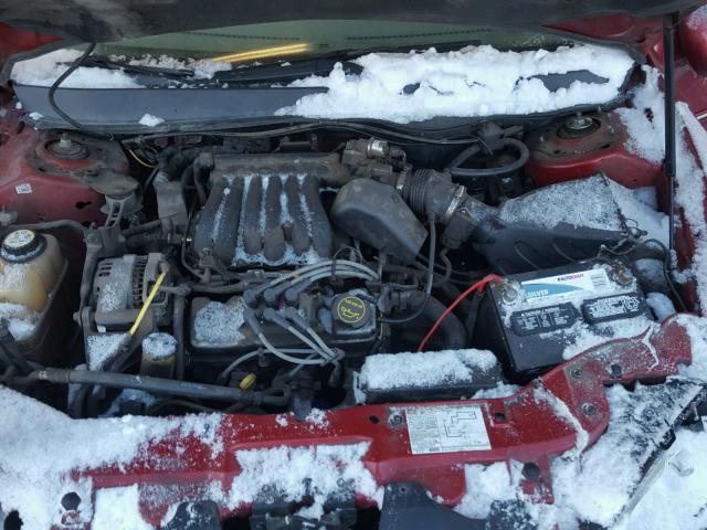 1FAFP55213A179618 - 2003 FORD TAURUS SES RED photo 7