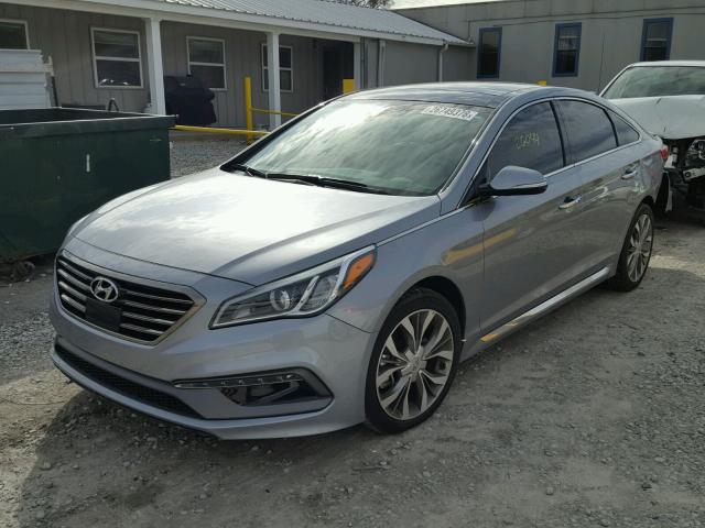 5NPE34AB0FH113222 - 2015 HYUNDAI SONATA SPO GRAY photo 2