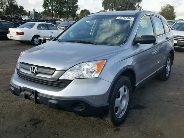 JHLRE38308C056915 - 2008 HONDA CR-V LX SILVER photo 2