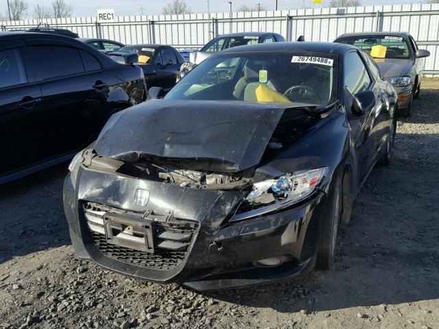 JHMZF1D64CS004490 - 2012 HONDA CR-Z EX BLACK photo 2