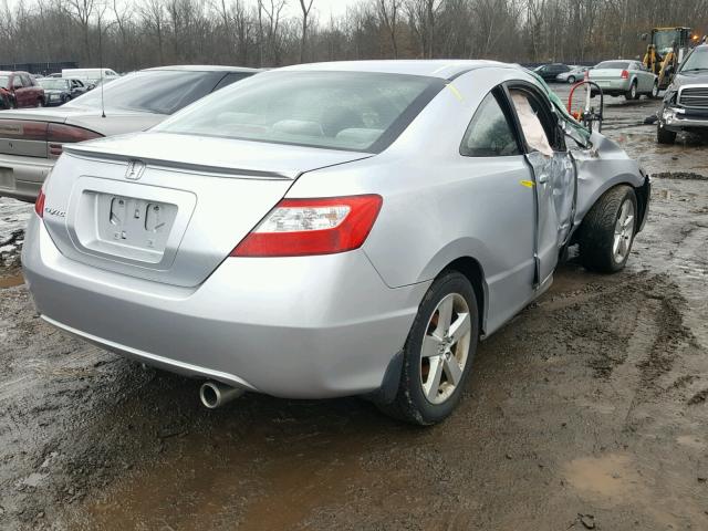 2HGFG12838H517493 - 2008 HONDA CIVIC EX SILVER photo 4