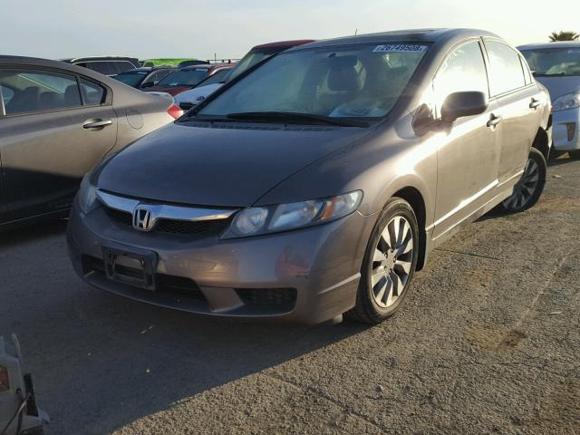 19XFA1F8XAE024048 - 2010 HONDA CIVIC EX GRAY photo 2