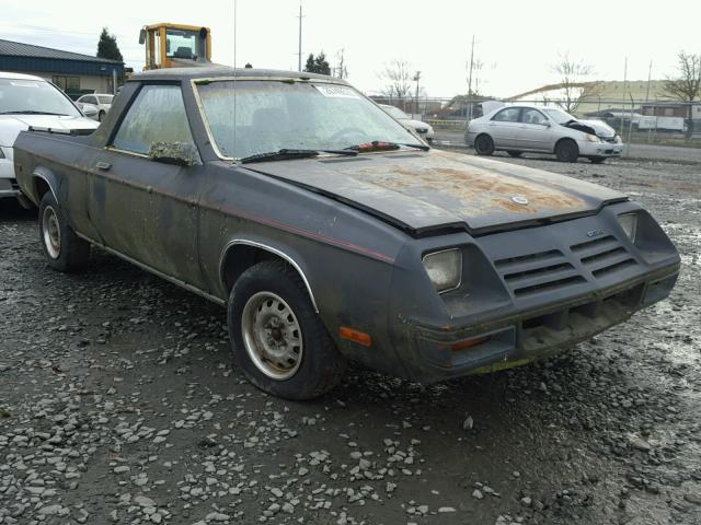 1B7EZ44C2DD270921 - 1983 DODGE RAMPAGE CHARCOAL photo 1