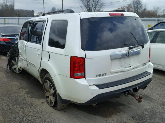 5FNYF4H90EB015103 - 2014 HONDA PILOT TOUR WHITE photo 3