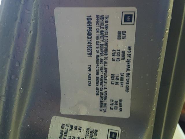 1G4HP54KX14162781 - 2001 BUICK LESABRE CU TAN photo 10