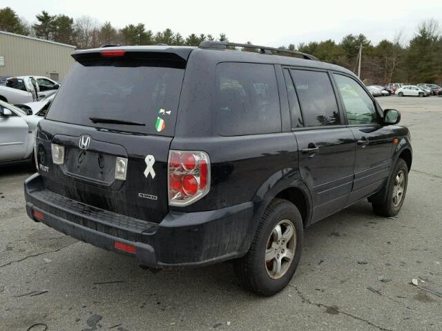 5FNYF18588B024812 - 2008 HONDA PILOT EXL BLACK photo 4