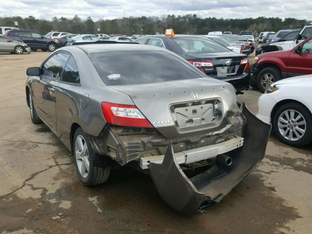 2HGFG11806H508975 - 2006 HONDA CIVIC EX GRAY photo 3