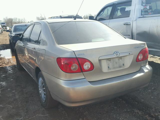 1NXBR32E57Z934128 - 2007 TOYOTA COROLLA CE GOLD photo 3