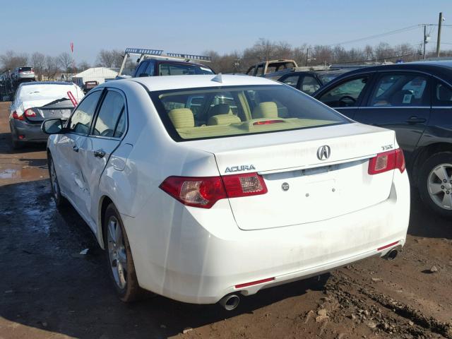 JH4CU2F4XDC000422 - 2013 ACURA TSX WHITE photo 3