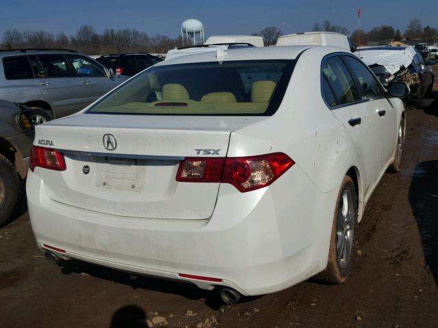 JH4CU2F4XDC000422 - 2013 ACURA TSX WHITE photo 4