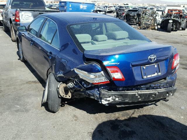 4T1BF3EK5BU650212 - 2011 TOYOTA CAMRY BASE BLUE photo 3