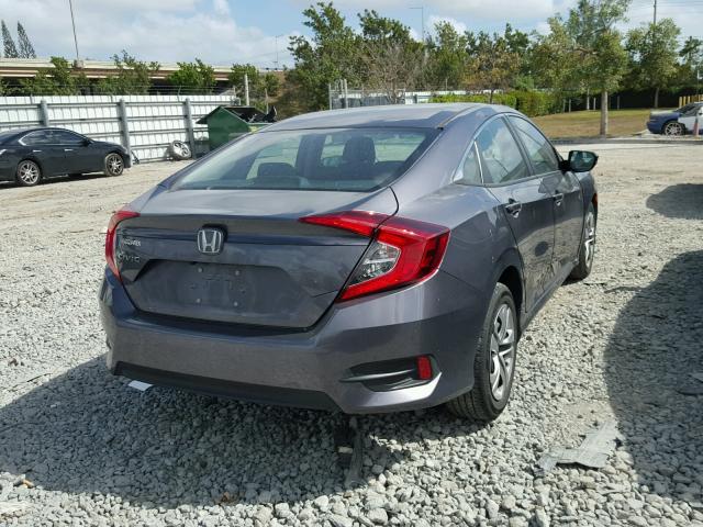 19XFC2F5XGE087942 - 2016 HONDA CIVIC LX GRAY photo 4