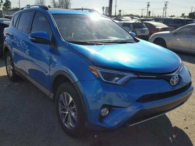 JTMRJREV1HD100805 - 2017 TOYOTA RAV4 HV LE BLUE photo 1