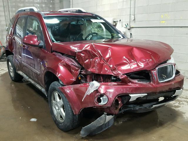 2CKDL43F896236876 - 2009 PONTIAC TORRENT BURGUNDY photo 1