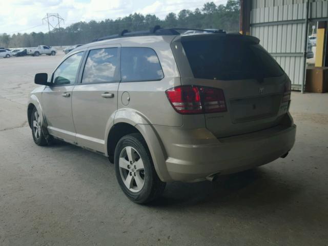 3D4GG57V69T503544 - 2009 DODGE JOURNEY SX TAN photo 3