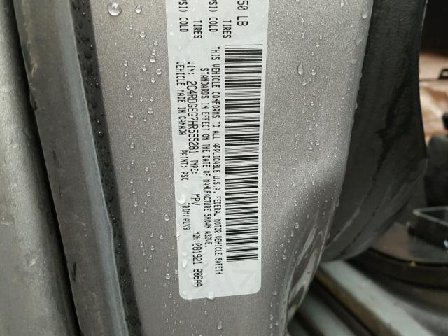 2C4RDGEG7HR555281 - 2017 DODGE GRAND CARA GRAY photo 10