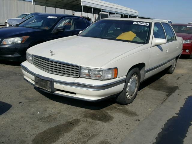 1G6KD52Y1TU292013 - 1996 CADILLAC DEVILLE WHITE photo 2