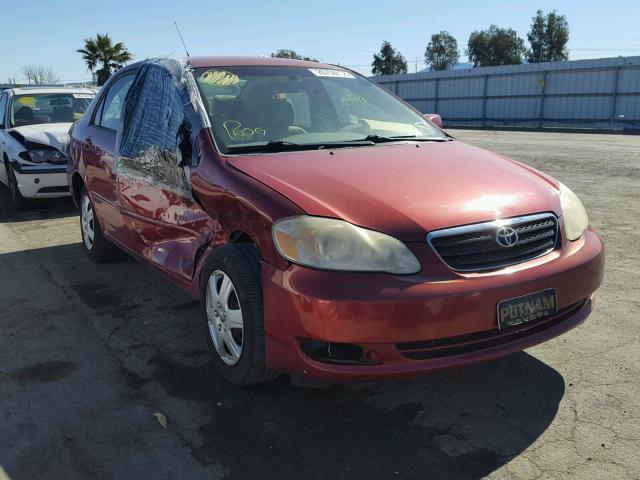 1NXBR32E55Z375807 - 2005 TOYOTA COROLLA CE RED photo 1