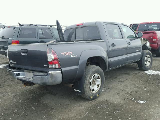 3TMLU4EN0BM067453 - 2011 TOYOTA TACOMA DOU CHARCOAL photo 4