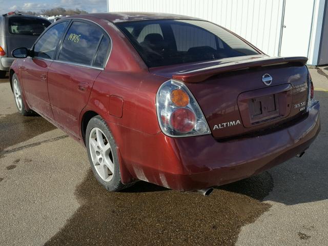 1N4BL11E22C288613 - 2002 NISSAN ALTIMA SE MAROON photo 3