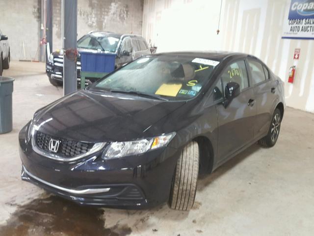 19XFB2F81DE283695 - 2013 HONDA CIVIC EX შავი ფოტო 2