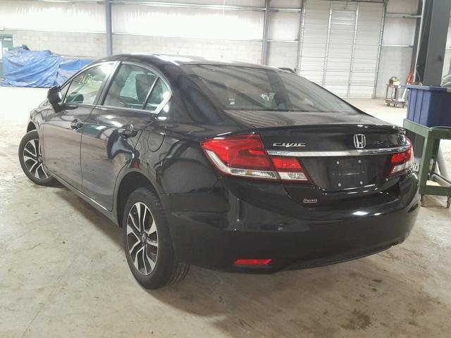 19XFB2F81DE283695 - 2013 HONDA CIVIC EX შავი ფოტო 3